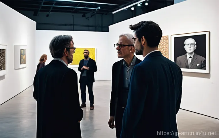 미술평론가 자격 취득에 필요한 준비물 - **Prompt 2: Immersive Learning and Analysis**
    "A close-up, eye-level shot of an art critic (gend...